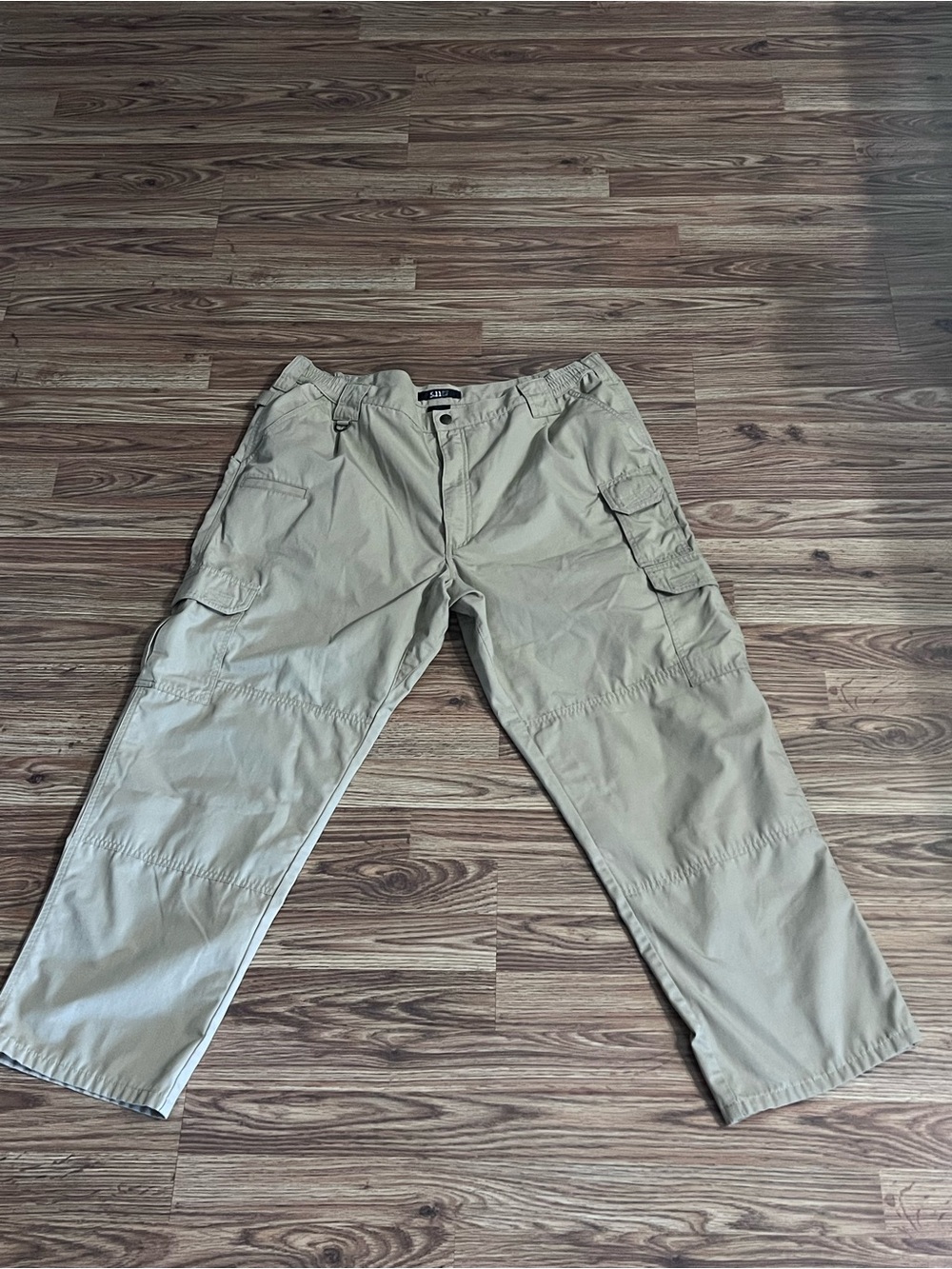 5.11 Tactical Men’s Straight Cargo Jeans in Khaki